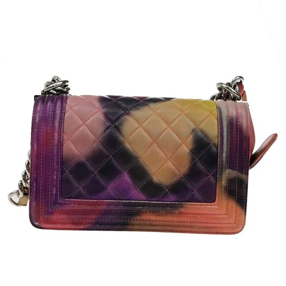 CHANEL Boy CC Logo Flower Power Chain Shoulder Bag Leather Pink SHW 342RK970 - Picture 13 of 16